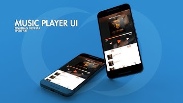Music Player UI Speed Art Design