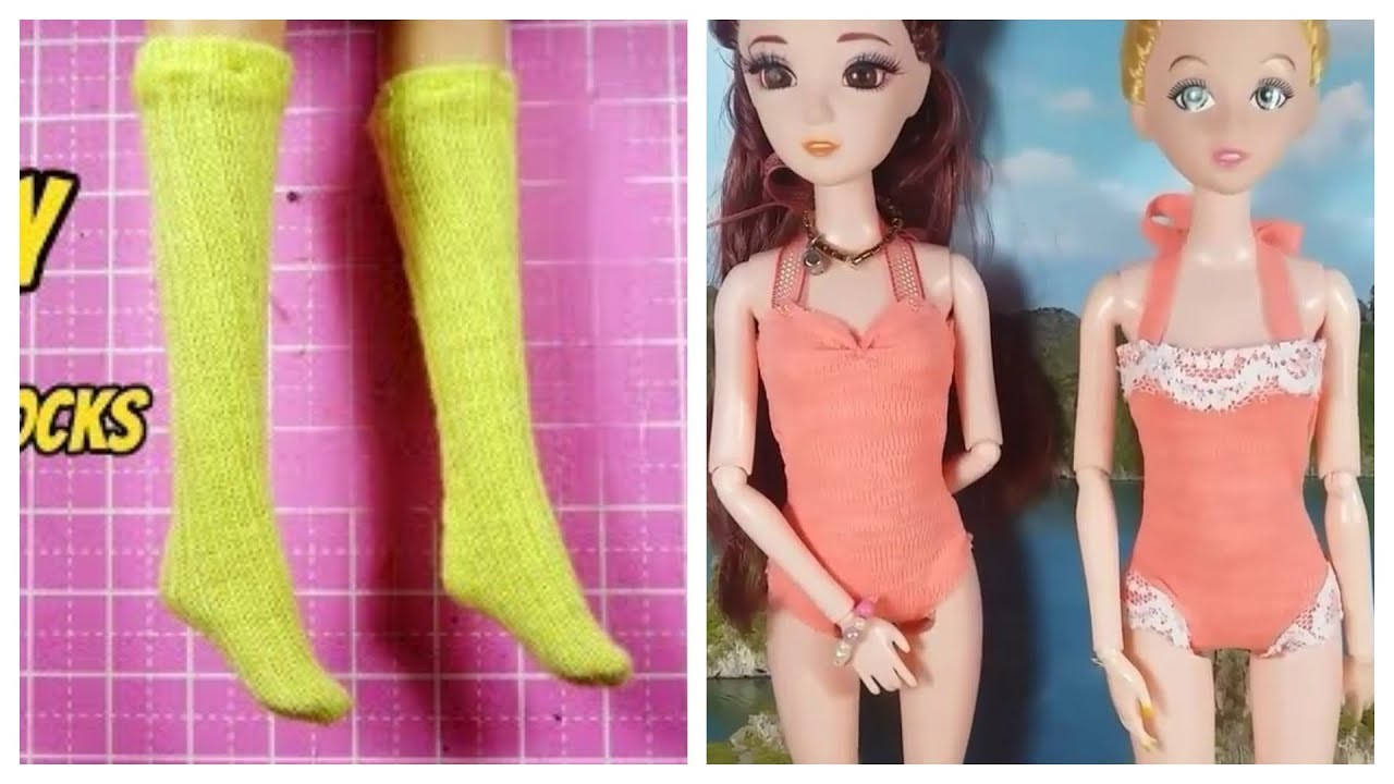 How to Make Barbie Doll Clothes 👗😙 DIY Barbie Clothes Life Hacks YouTube