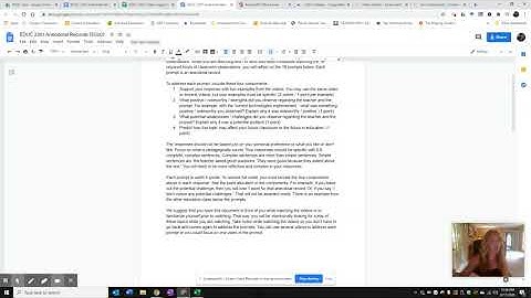 Anecdotal Records - EDUC 1301 and EDUC 2301