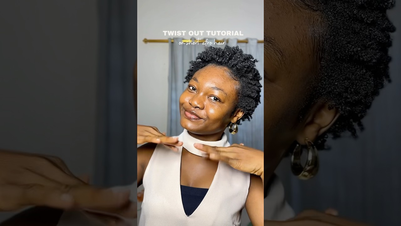 How to do twist out on short natural hair 