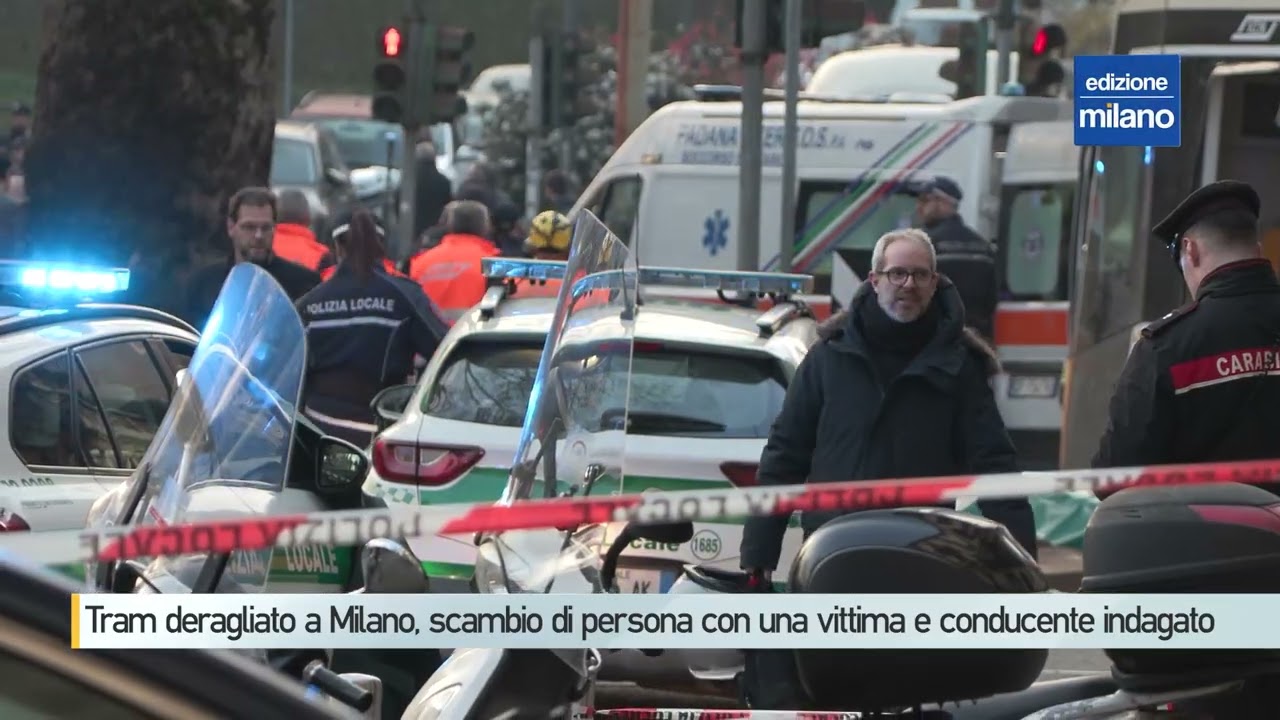 Tram deragliato a Milano, conducente indagato e scambio di persona su una vittima