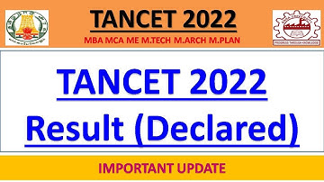 TANCET 2022| MBA MCA ME MTECH MARCH MPLAN  RESULTS  | EXPLAINED IN DETAIL