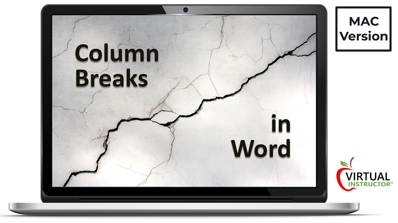 How to Add Column Breaks in Word MAC Version - YouTube