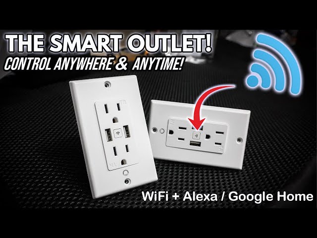 Lumary Smart Wi-Fi Outlet USB Fast Charger in Wall Works with Alexa &  Google Assistant