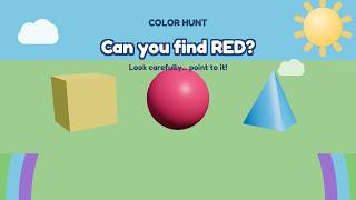Color Hunt Game 🎨 Learn Colors for Kids | Red, Yellow, Blue & More