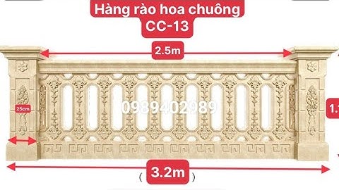 khuôn trụ hàng rào cao 1.1m dài 3.2m