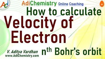 Velocity of electron - How to calculate - Bohr