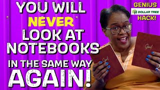 GENIUS IDEA!  you’ll be saying, “NOW WHY DIDN’T I THINK OF THAT?” Dollar Tree notebook HACK!