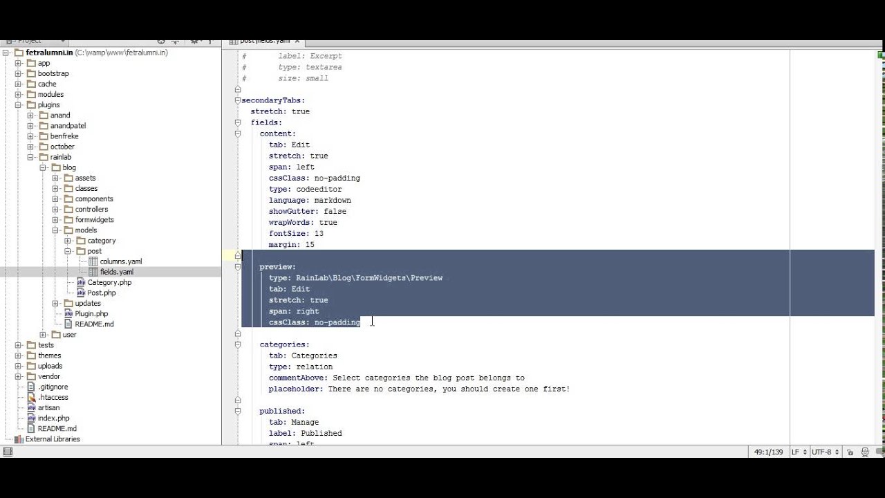 Wysiwyg Editors For October CMS (For Developoer)