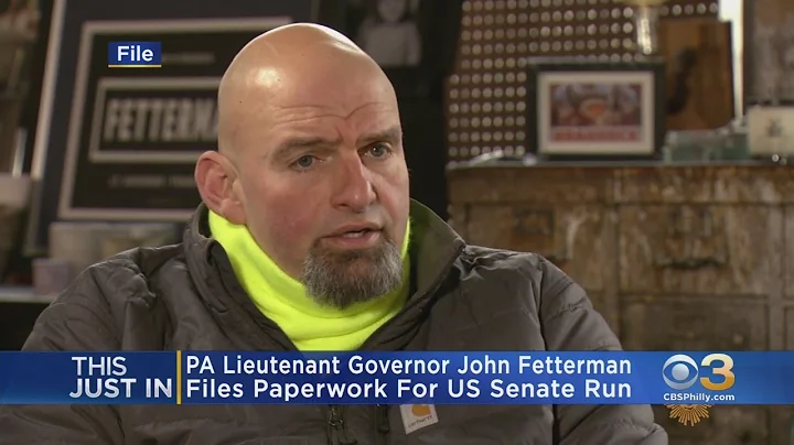 Pennsylvania Lt. Gov. John Fetterman Takes Step Towards Running For US Senate