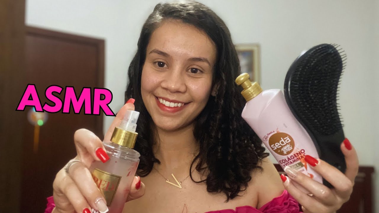 ASMR CASEIRO IRMÃ MAIS VELHA TE MAQUIANDO E ARRUMANDO SEU CABELO - YouTube