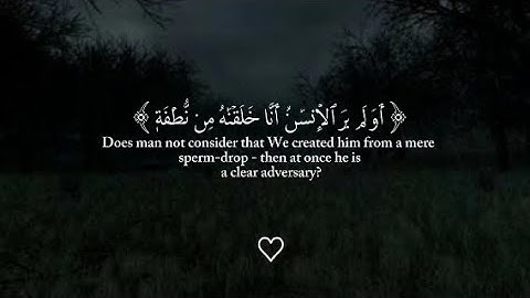أولم ير الانسان أنا خلقناه من نطفة فإذا هوه خصيم مبين القارئ احمد علي محاكاه للشيخ ماهر المعيقلي#fy
