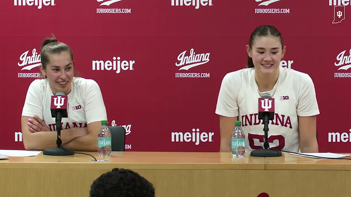 Shay Ciezki and Lilly Meister react to win against Southern Indiana