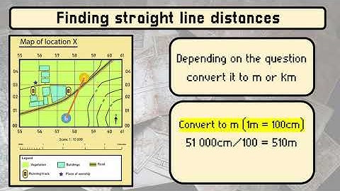 Calculating straight line distances