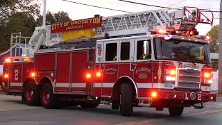 Brockton Fire Department Engine 2 & Ladder 2 Responding 10/15/25