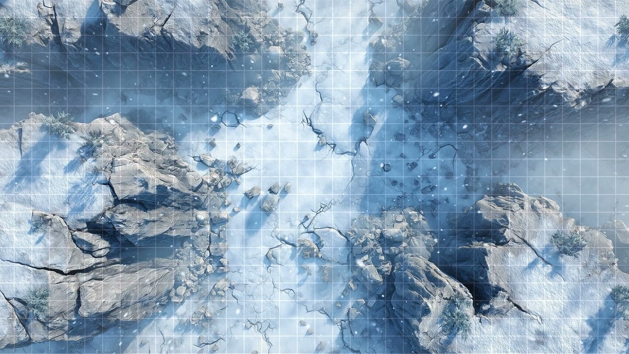 D&D | Frostcleft Part 1 Grid | Animated Battle Maps