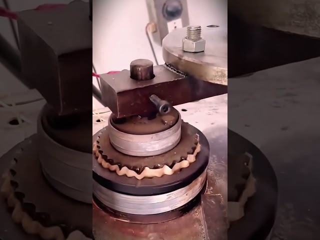 Advanced press machine for molding soft materials into bowls #shorts