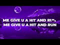 SHENSEEA-HIT AND RUN (LYRICS) (CLEAN)