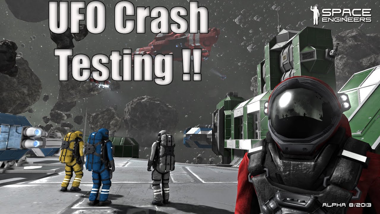Space Engineers Ufo progress #3 - Crash Testing ! - YouTube
