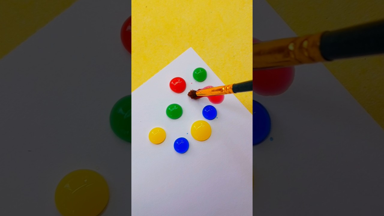 ❤️Beautiful colorful water drop 🔵🟢🟡