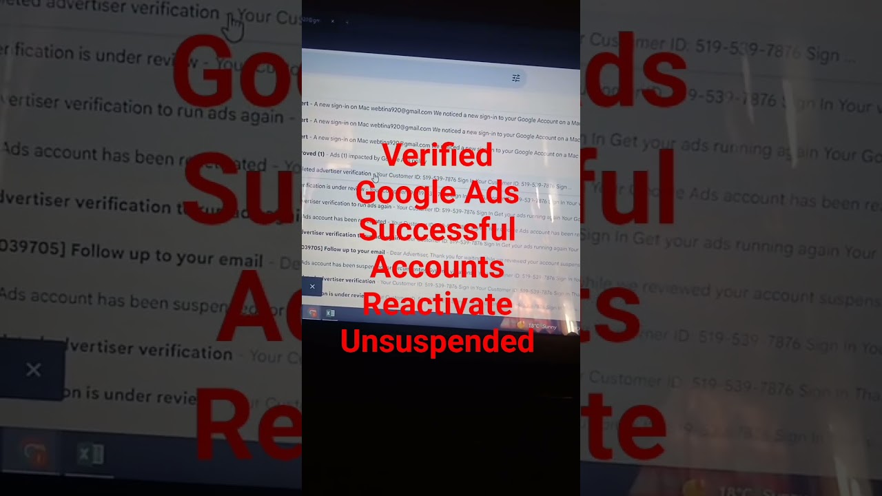 Verified Google Ads Successful Accounts Reactivate Unsuspended 