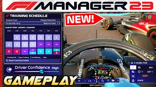 NEW F1 Manager 2023 RACE GAMEPLAY: First Look! Better Driver AI, New Contracts, Pitstop Sim & More!