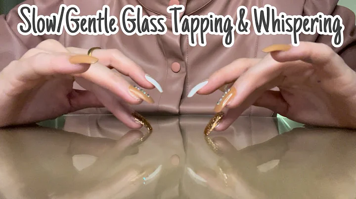 ASMR * Gentle Glass Table Tapping Only * Long Nails * Whispering * ASMRVilla
