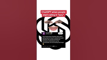 OpenAI Acknowledges Complaints About ChatGPT Being "Lazy" #shorts