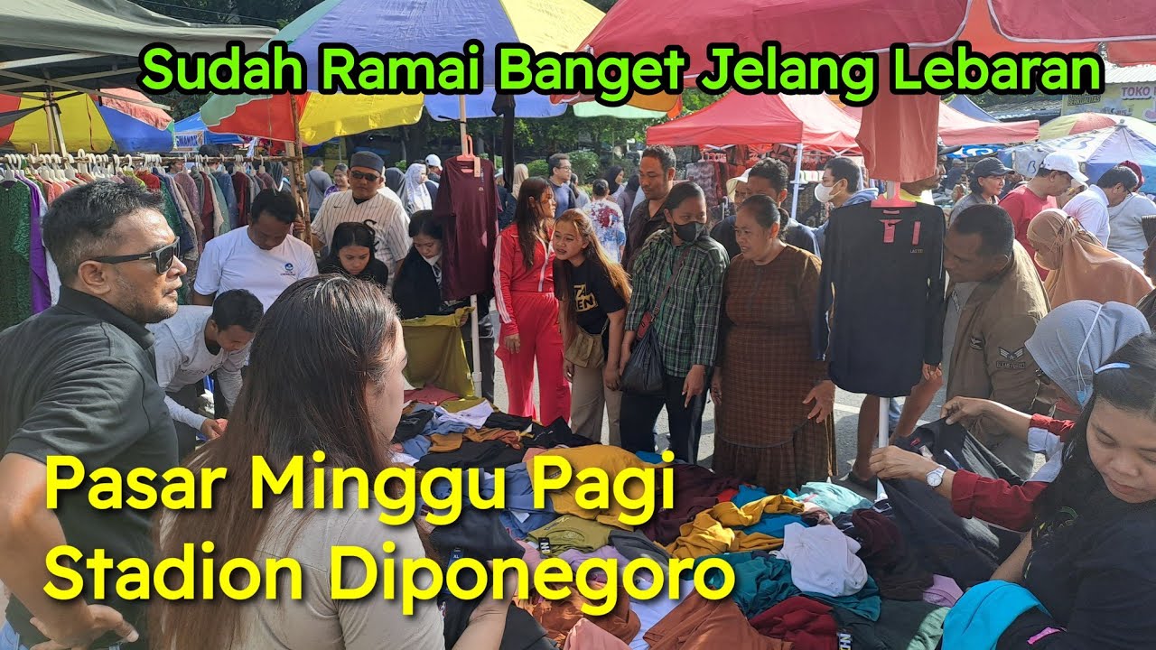 ALHAMDULILLAH PASAR-PASAR SUDAH MULAI RAMAI JELANG LEBARAN