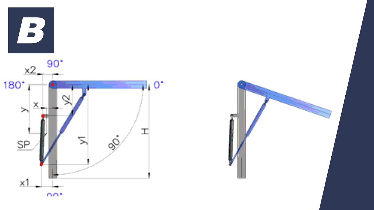 Gasveer installatie 2 - Verschillende mogelijkheden voor installatie van een gasveer