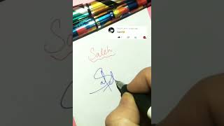Saleh Name Signature Style