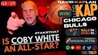 REKAP: 🏀 Chicago Bulls 114-95 win over San Antonio Spurs. ‘Is Coby White an All-Star?’ ⬇️⬇️ for 🍕