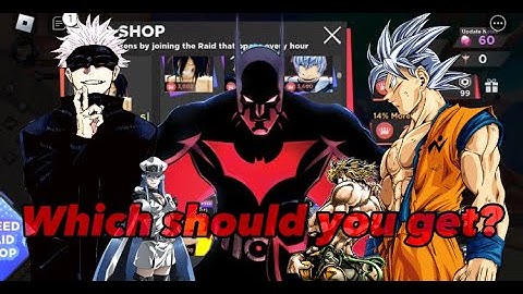 Which raid charachter should you get in anime dimensions?