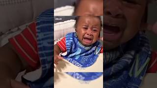 Baby ends up in tears after seeing dad's new haircut 😂