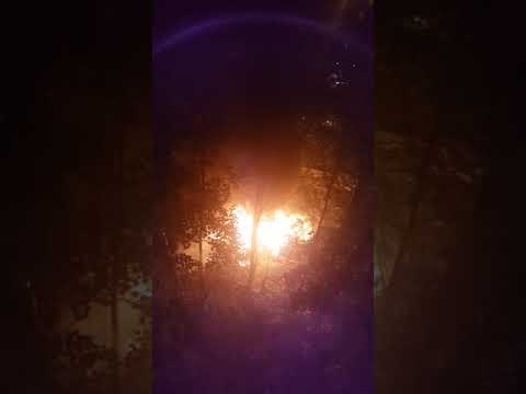 Сгорел Логан в Солнечногорске на ул.Вертлинская д.19 26.06.2019