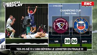 UN COMBAT DE BOXE, les comms RMC de UBB 38-26 Bath