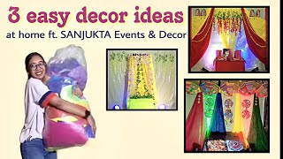 DIY WEDDING BACKDROP | Simple & easy setup | Sanjukta Events & Decor