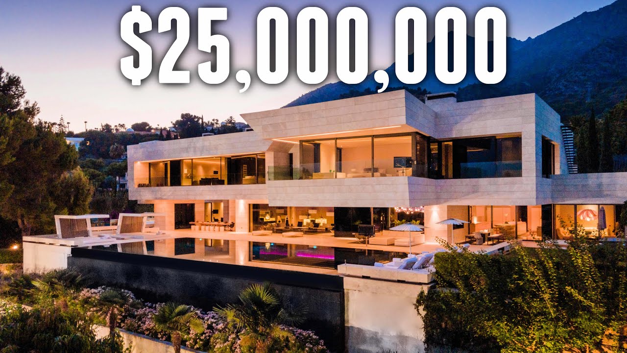 Touring a $25,000,000 Futuristic Celebrity Designed MEGA Mansion