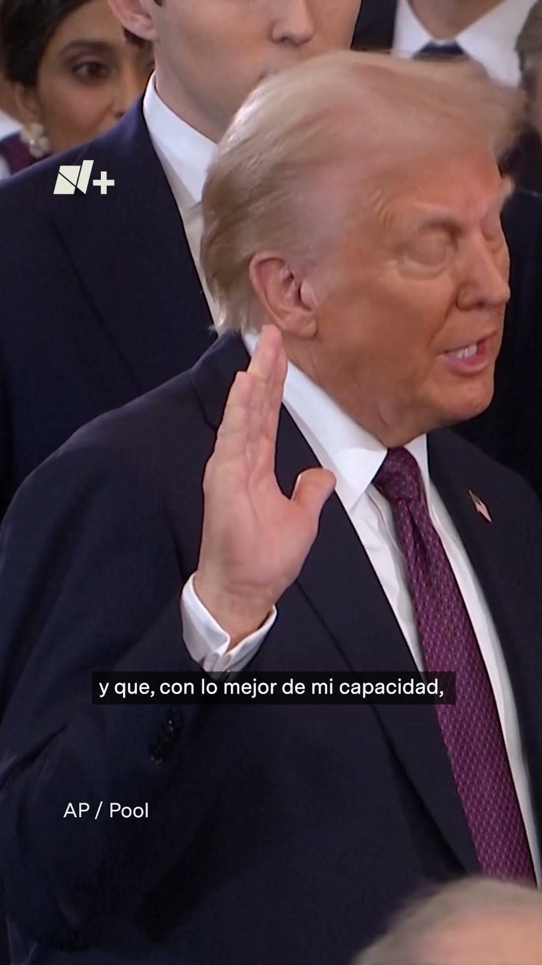 Juramento de Donald Trump como presidente de EUA #nmas #shorts #InaugurationDay #ElRegresoDeTrump