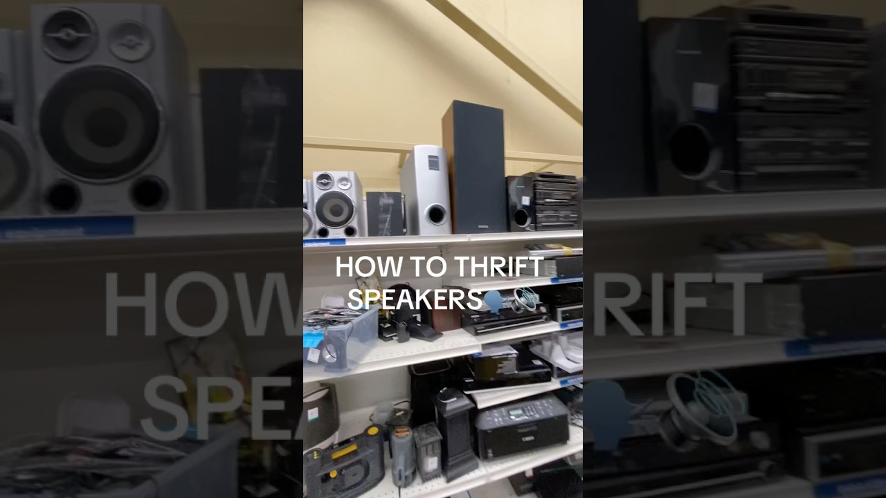 How to thrift speakers 🔊💿