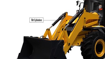 Compact Backhoe Loader 3D Visualization
