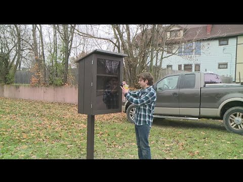 Eagle Scout builds food pantry box to help Youngtown community