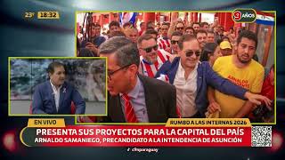 Arnaldo Samaniego presenta proyectos para Asunción