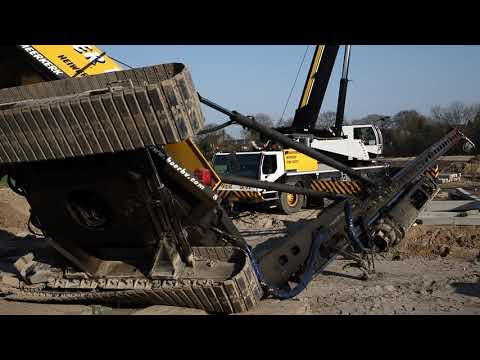Heikraan valt om op de Ossengang in Geldermalsen 22 03 2019