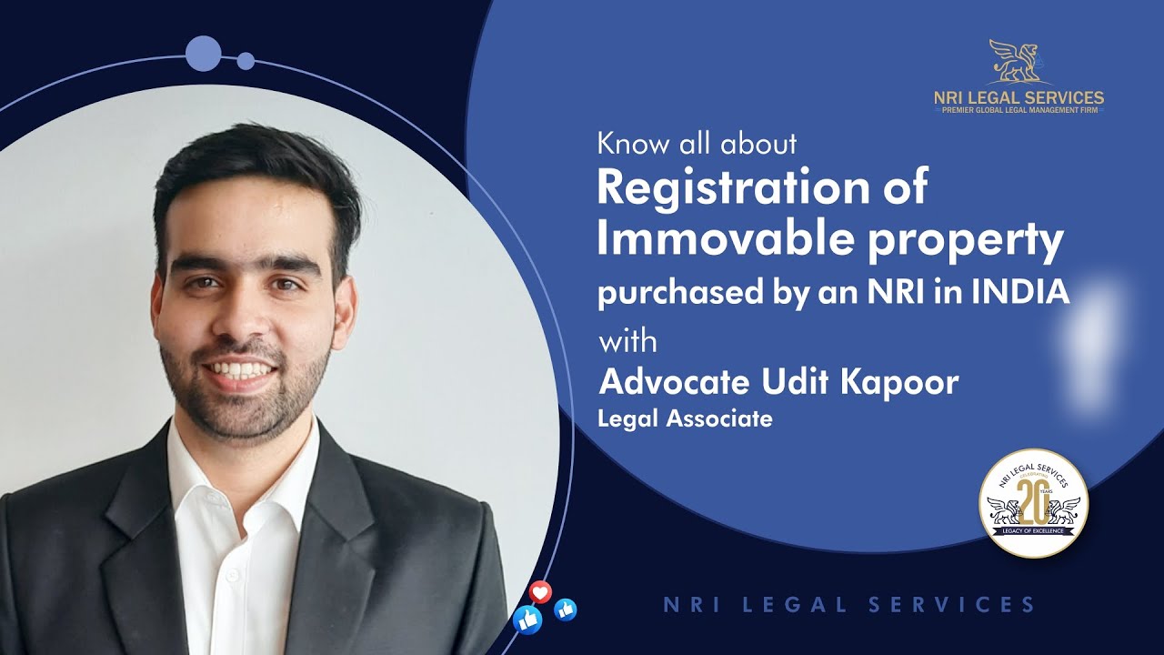 Registration of Immovable property purchased by an NRI in India