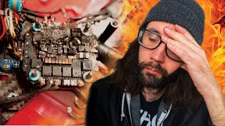 My drone caught on fire