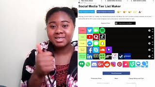 Ranking social media platforms