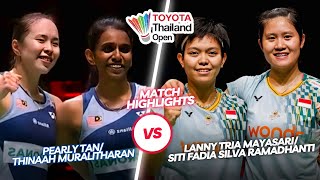 Incredible‼️‼️Tan/Muralitharan (MAS) vs Mayasari/Ramadhanti (INA)‼️‼️Toyota Thailand Open Badminton