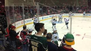 Minnesota Wild vs New Jersey Devils warmups 3/17/16