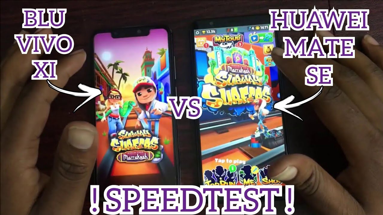 Blu vivo XI vs Hauwei mate SE Speedtest!!